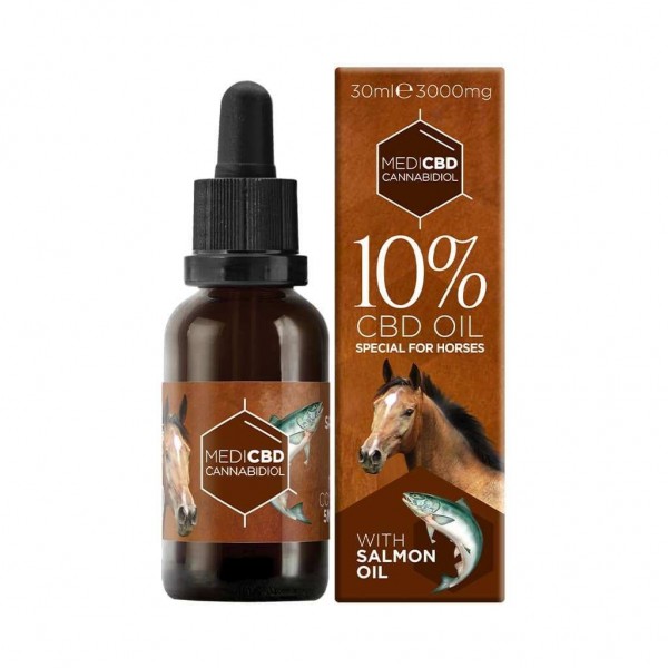 Huile CBD 10% broad spectrum cheval | MEDICBD