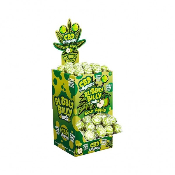 Sucette CBD pomme - 100 pcs | BUBBLY BILLY