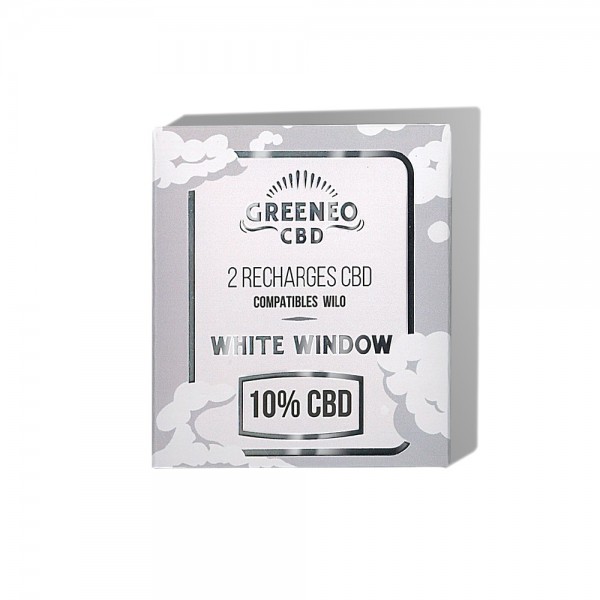 Cartouche e-liquide CBD 10% White Window - 2 pcs | GREENEO sans nicotine