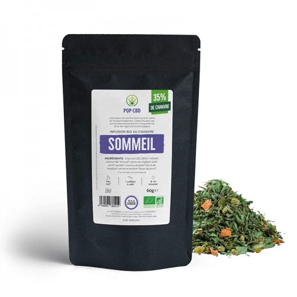 Tisane CBD bio sommeil - vrac | POP CBD