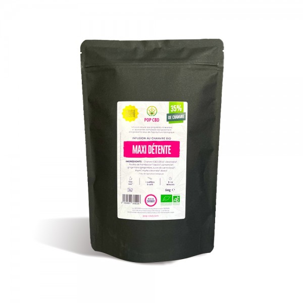 Tisane CBD bio maxi détente | POP CBD