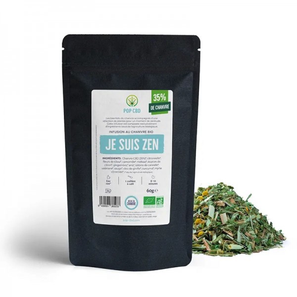 Tisane CBD bio je suis zen | POP CBD