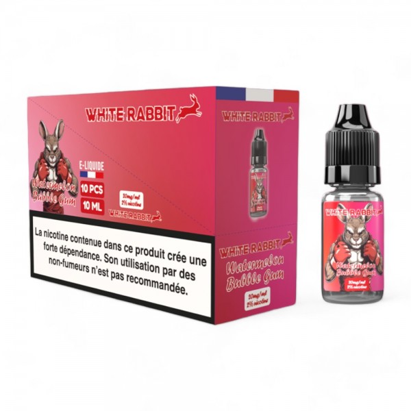 E-liquide White Rabbit 2% Watermelon Bubble Gum 10ml