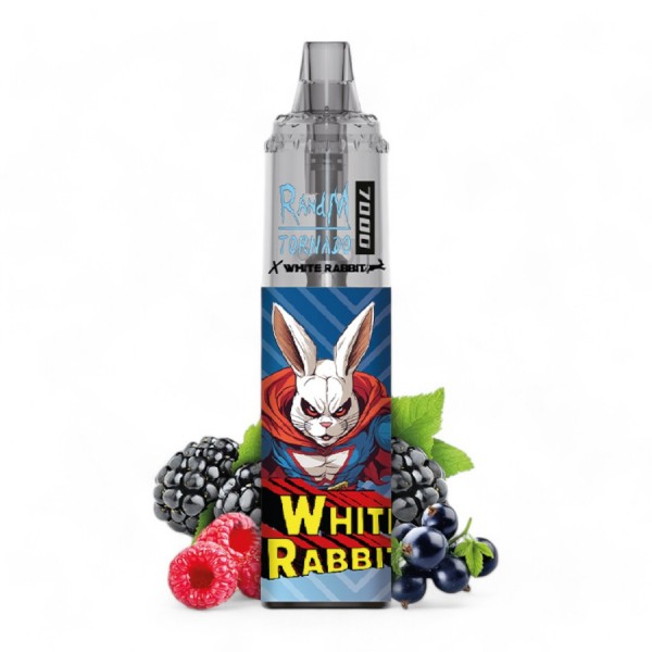 VAPE nicotine 2% Tornado 7000 White Rabbit Triple berries