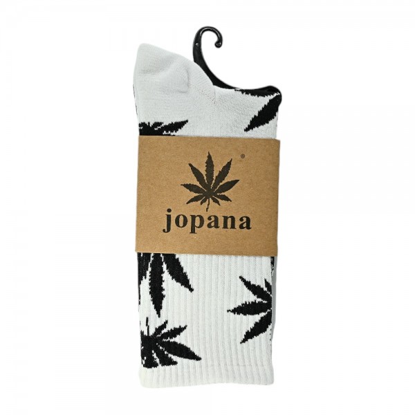 Chaussettes Cannabis Blanches