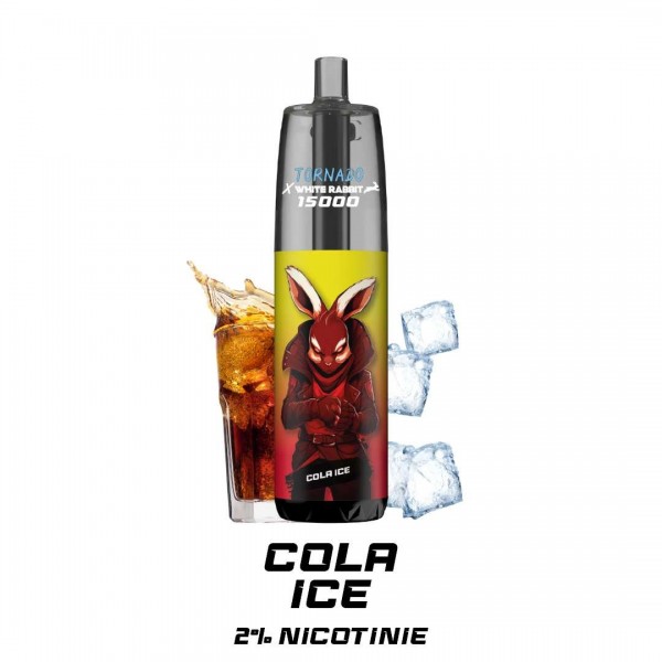 VAPE nicotine 2% TORNADO 15000 White Rabbit Cola Ice