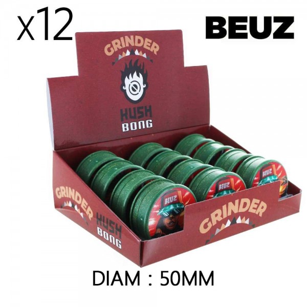 Boîte de 12 Grinders en chanvre Dj Beuz écologique