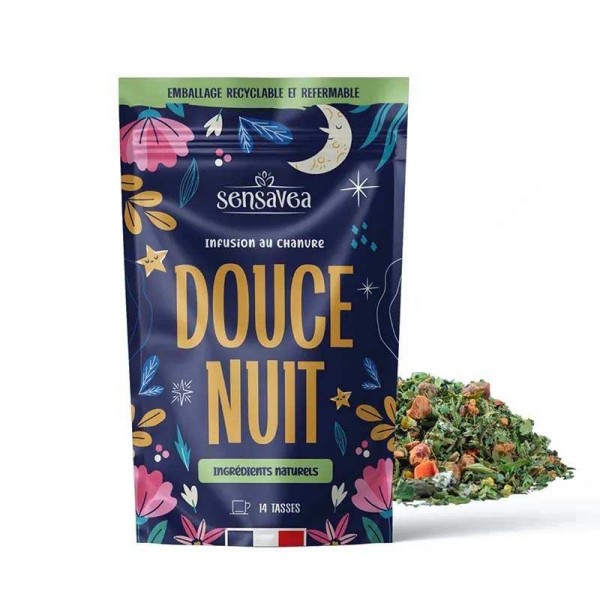 Tisane CBD bio douce nuit | SENSAVEA