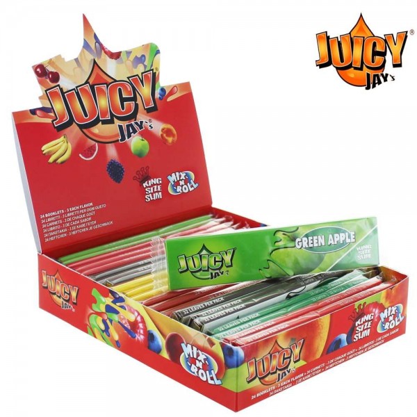 Feuille Slim Mix de Parfums 24 carnets JUICY JAY'S