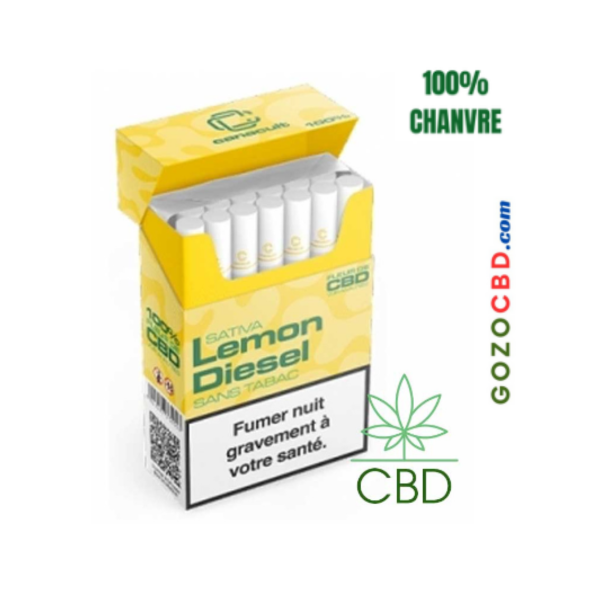 Paquet de 20 cigarettes Lemon Diesel Canacult CBD