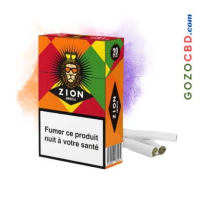 Paquet de 20 cigarettes Amnesia haze ZION CBD