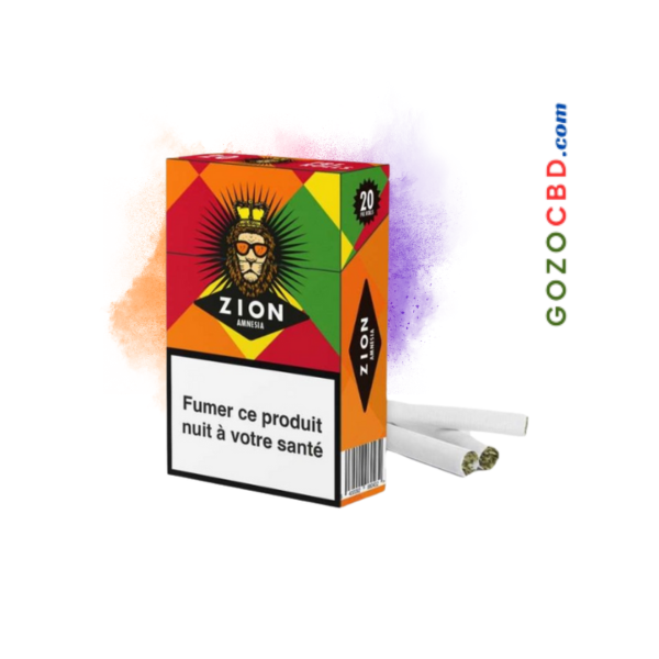 Paquet de 20 cigarettes Amnesia haze ZION CBD