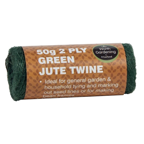 2 plis de ficelle de jute verte 50g