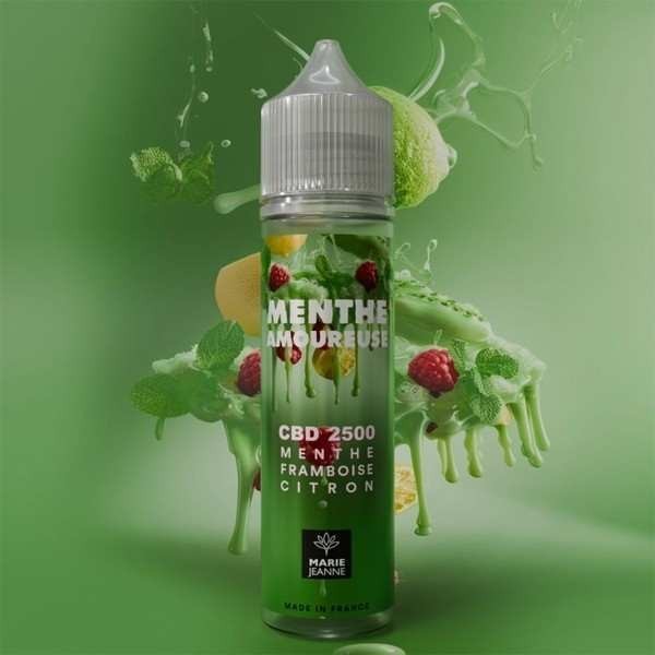 E-liquide CBD Menthe Amoureuse 50ml Marie Jeanne - Menthe Framboise Citron