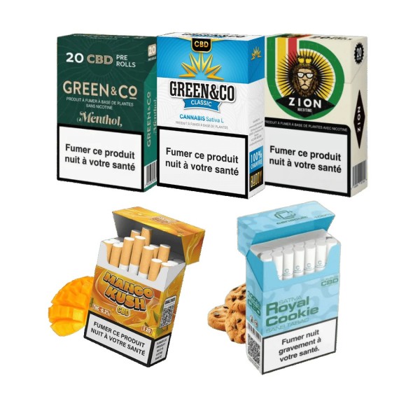Pack Découverte Premium 5 Cigarettes CBD