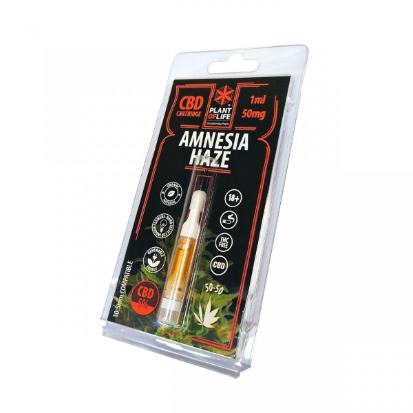 Cartouche e-liquide CBD Amnesia Haze | PLANT OF LIFE sans nicotine