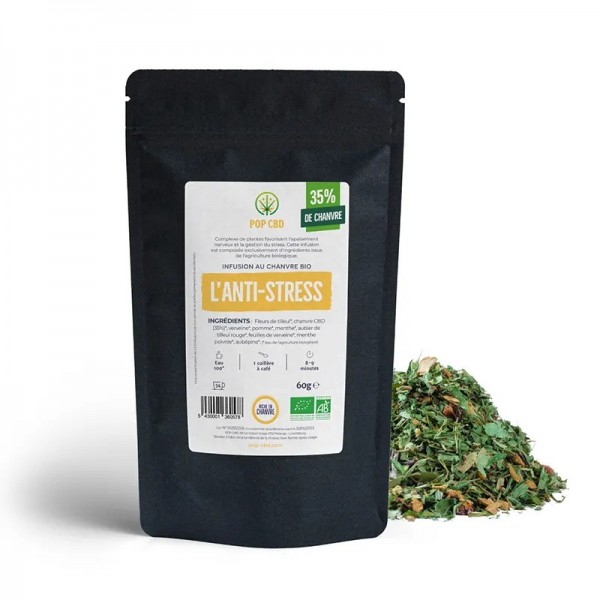 Tisane CBD bio l'anti stress | POP CBD