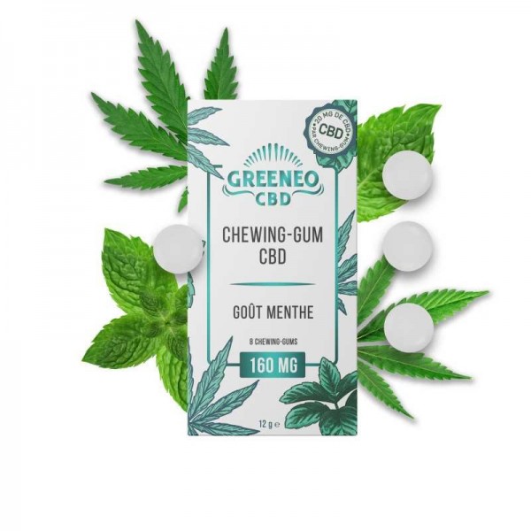 Chewing-gum CBD menthe | GREENEO