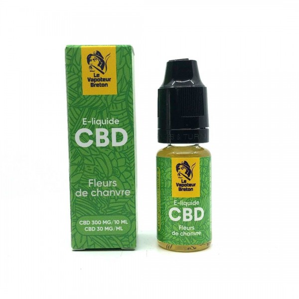 E-liquide CBD fleurs de chanvre 300mg | LE VAPOTEUR BRETON sans nicotine