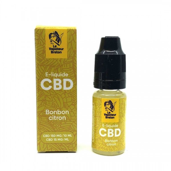 E-liquide CBD Bonbon Citron 150mg/10ml sans nicotine