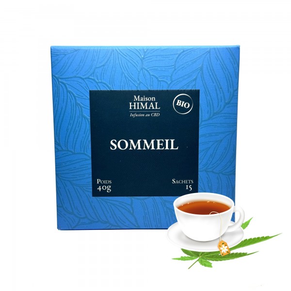 Tisane CBD bio sommeil | MAISON HIMAL