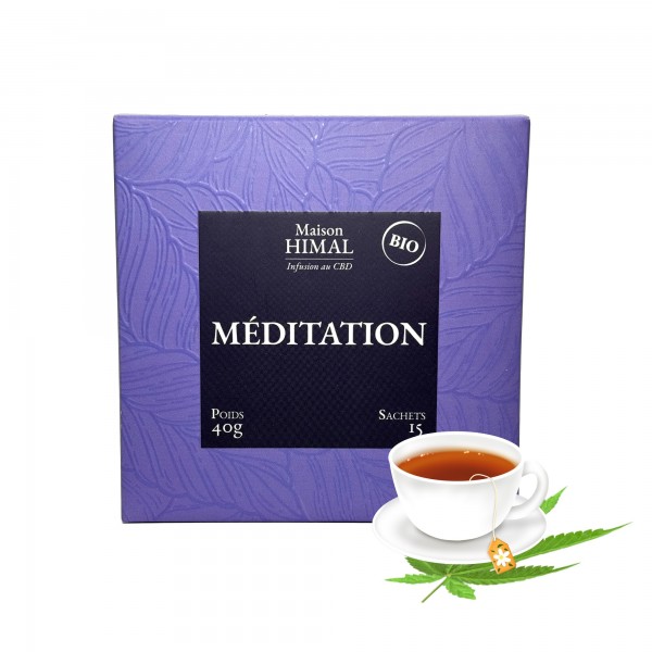 Tisane CBD bio méditation | MAISON HIMAL