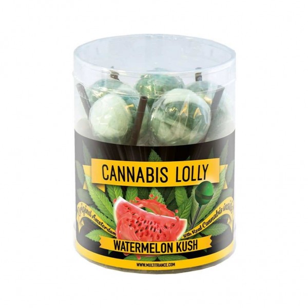 Sucette cannabis pastèque - 10 pcs | MULTITRANCE